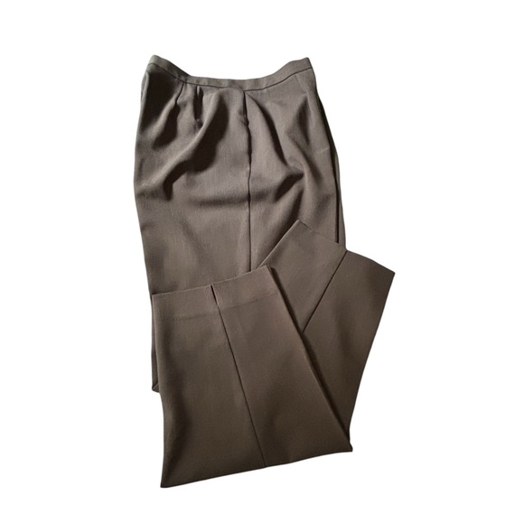 Worthington Women's Dressy Strait Leg Pants in Taupe/Grey - Picture 2 of 8